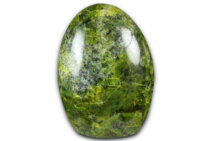 Polished Free-Standing Green Pistachio Opal - Madagascar #361536